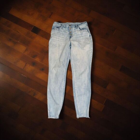 Maurices Denim - Maurices Button Fly High Rise Jeans Size Large Long 32x30 #168